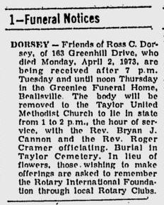 funeral notice